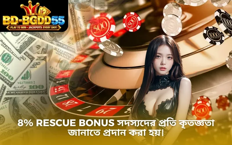 8% Rescue Bonus সদস্যদের প্রতি কৃতজ্ঞতা জানাতে প্রদান করা হয়।