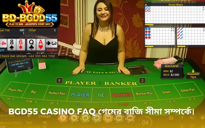 BGD55 Casino FAQ গেমের বাজি সীমা সম্পর্কে।