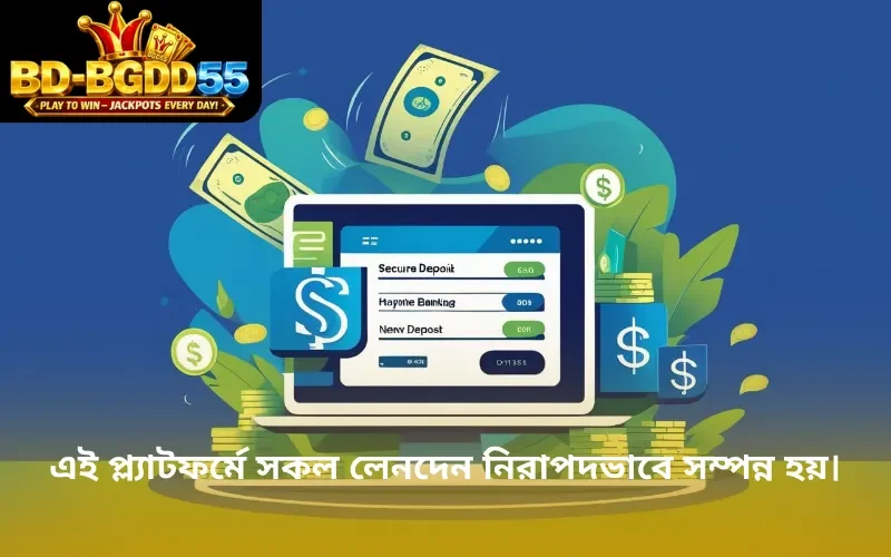 এই প্ল্যাটফর্মে সকল লেনদেন নিরাপদভাবে সম্পন্ন হয়।
