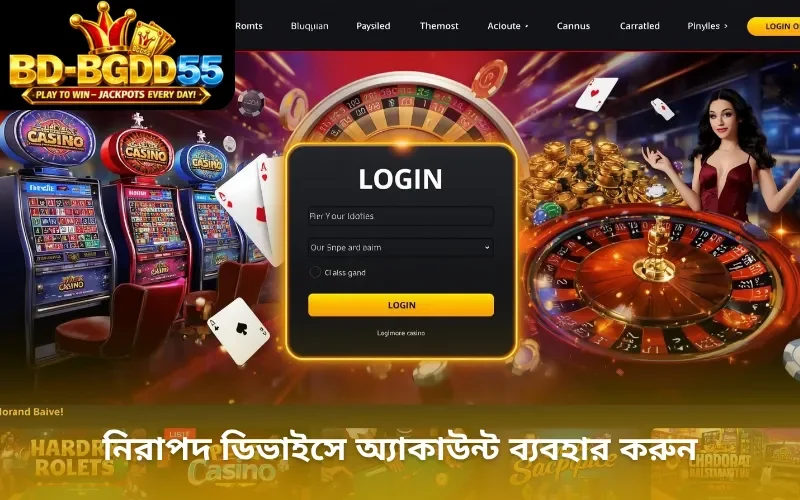 নিরাপদ ডিভাইসে অ্যাকাউন্ট ব্যবহার করুন
