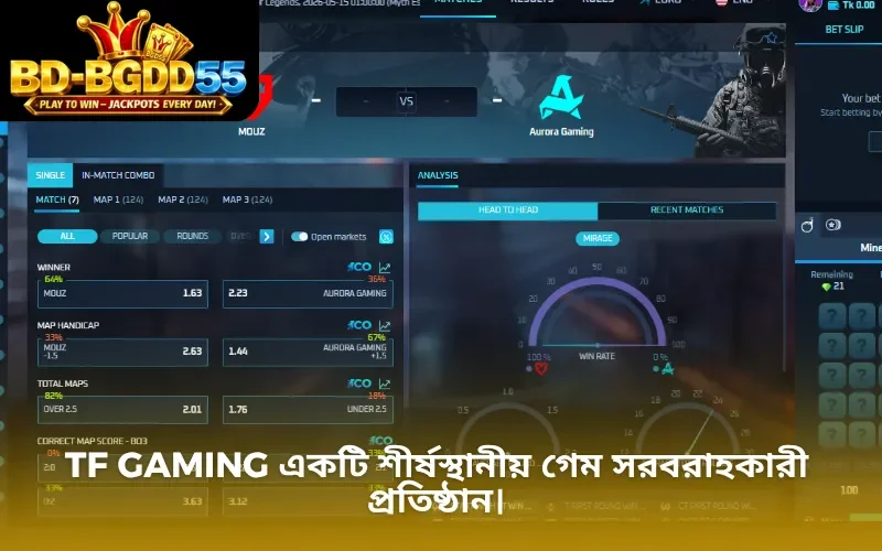 TF Gaming একটি শীর্ষস্থানীয় গেম সরবরাহকারী প্রতিষ্ঠান।